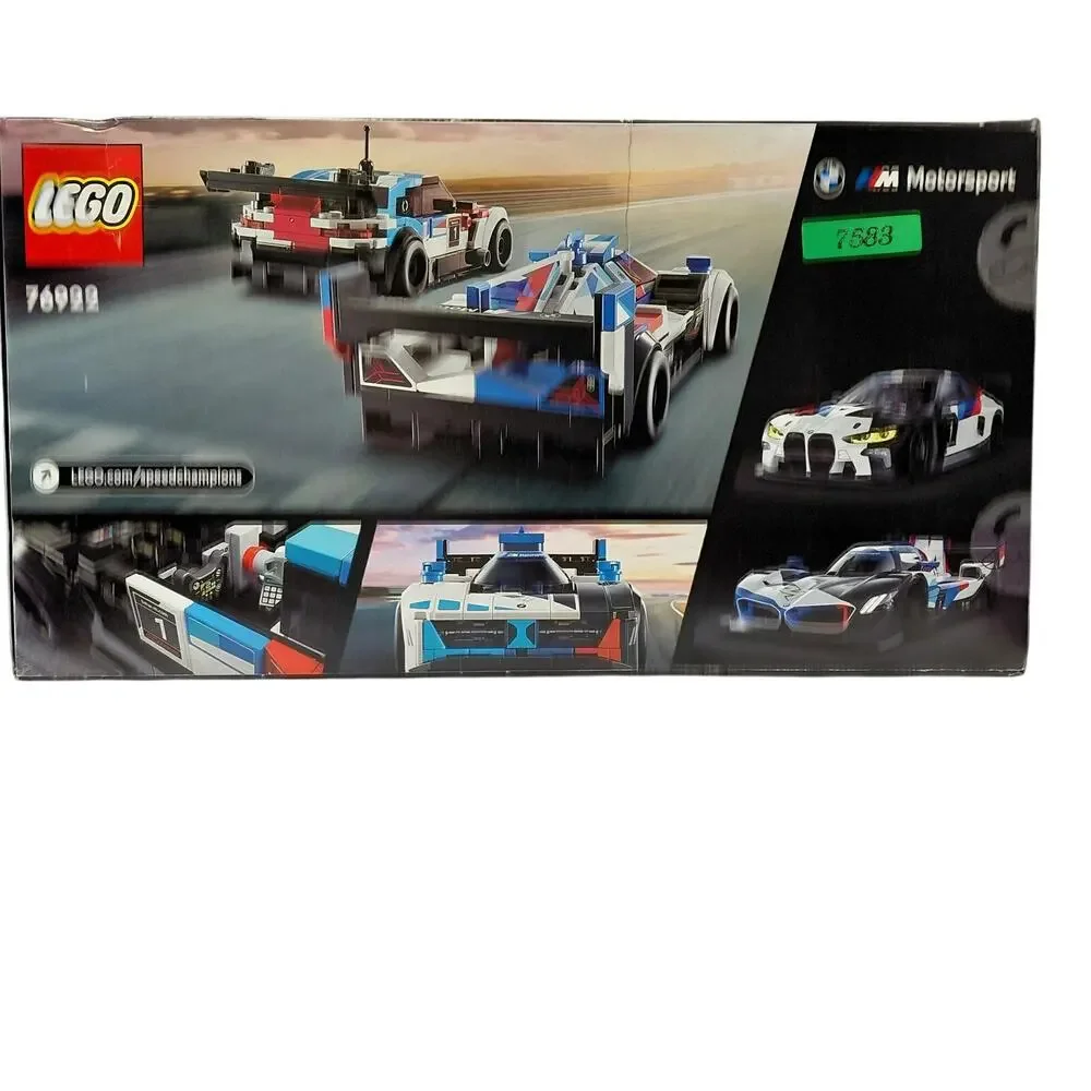 LEGO Speed Champions BMW M4 GT3 & BMW M Hybrid V8 Race Cars, BMW 76922 NWT